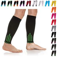 NEWZILL Compression Calf Sleeves (20-30mmHg) for Men & Women - Perfect Option to Our Compression Socks - For Running, Shin Splint, Medical, Travel, Nursing, Cycling (S/M, Green)