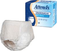 Attends Extra Absorbency Protective Underwear, X-Large (58"-68", 210-250 lbs) (Box of 14 Each)