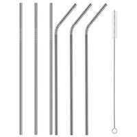Zicome Stainless Steel Drinking Straws, Free Cleaning Brush Included (10-1/2 Inch)