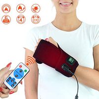 sticro Moist Heated Infrared Hand Wrist Brace Wrap for Pain Relief, Auto Off Full Heat Coverage 6 Settings Heating Pad for Left Right Hand Carpal Tunnel, Arthritis, Tendonitis