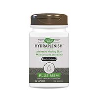 Nature's Way Hydraplenish Patented BioCell Collagen w/MSM, 60 Gelatin Free Capsules
