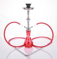 2 hose 21" Camel Red Hookah Shisha Nargila water glass vase pipes smoke sale