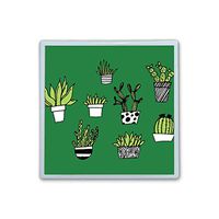 XIANN Care Contact Lens Box Holder Container Case Storage Eyecare Kit - Green Cactus 2