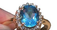 Swiss Blue Topaz 3.03ct Great for The Digestive System