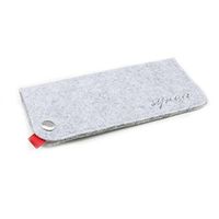 Felt Material Glasses Pouch Case Cleaning and Storage Pouch Bags-Grey