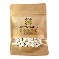 DSO Multivitamin A 5,000IU, C, D3, B12 Daily Multi Vitamin for Healthy Muscle Function, Immune Support & Bone Health Daily Vitamin B1, B2, B6, Niacin with Calcium – Non-GMO – Biodegradable Pack – 90ct