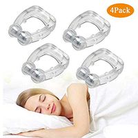 New Clipple Anti Snoring Devices,Snoring Solution Silicone Magnetic Anti Snore Clip, Professional Stop Snoring Nose DeviceRelieve Snore Support Our Comfortable Sleeping (4 Pack)