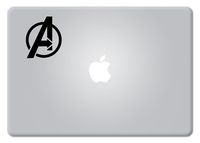 Avengers Logo for MacBook Laptop car Coffee Cup Water Bottle Vinyl Decal Sticker (Black)