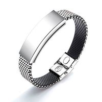 Watch-Band Design Magnetic Therapy 316L Stainless Steel Bracelets Bangle for Men Health Stress Relief Wristband