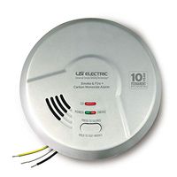 USI - (2 Pack) MIC1509S 3-in-1 Hardwired Fire and Carbon Monoxide Smart Alarm with 10 Year Sealed Battery