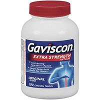 Gaviscon Tablets Extra Strength Original Flavor 100 Tablets (Pack of 11)