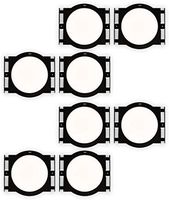Theater Solutions RK6C in Ceiling Installation Rough in Kit for 6.5" Speakers 4 Pair Pack