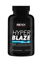 Rexx Sports Nutrition Hyper Blaze: Powerful Thermogenic Fat Burner, Nootropic and Lean Supplement for Men and Women; Crushes Cravings, Boosts Metabolism and Energy, 120 Capsules