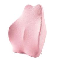 GSPOR Memory Foam Lumbar Support Pillow Back Cushion - Chair Cushion for Lower Back Pain - Ideal Back Pillow for Computer/Office Chair, Car Seat, Recliner Etc,Pink