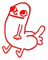 DickButt Reddit Meme [Pick Any Color] Vinyl Transfer Sticker Decal for Laptop/Car/Truck/Window/Bumper (4in x 3in (Laptop Size), Red)