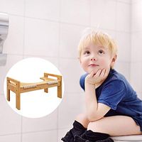 NMSLA Squatty Potty SP-Bamboo-FLIP The Original Toilet Stool - Bamboo Flip, 7" & 9" Height, Two Sizes-in-One Kind