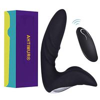 Wireless Remote Control Rechargeable Massager, Waterproof and Relaxing Massage Equipment Toys for Male Beginners Cordless Personal Massager -Black