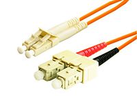 Infinity Cable Multimode Duplex Fiber Optic Patch Cable 50/125 (62.5/125) - SC to LC, 2M (6 ft.)