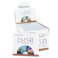 Wholesale CASE of 25 - Memorex DVD-R Media-DVD-R, 16x, 4.7GB, 2/PK