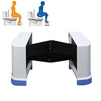 OLDWANG Bathroom Extendable Toilet Stool Squatting Stool Foldable Toilet Stool for Travel Convenient and Compact Squatting Toilet Stool for Kids and Adults Use in Any BathroomBlue