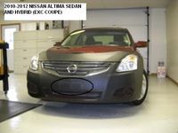 Lebra 2 piece Front End Cover Black - Car Mask Bra - Fits - NISSAN Altima Sedan & Hybrid (exc. Coupe)2010-2012