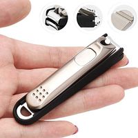 Anti-Splash Toe Nail Clippers Nippers Cutter Chiropody Heavy Duty Art Anti-Splash Manicure (Gold, A)
