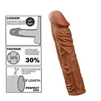 Silicone Extender Enlarger Extension Sheath Elastic Long Lasting Time Size Sleeve Stamina Enhancer-