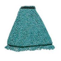 Rubbermaid FGA81206GR00 Medium String Mop Head - 1" Headband, Microfiber/Yarn Blend, Green