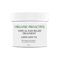 ORGANIC PROACTIVE, 5% Lidocaine Topical Numbing Non Oily Treatment, With Vitamin C & E, Organic Aloe and Organic Green Tea for Deeper Penetration, Local and Anorectal Discomfort, 2 fl.oz