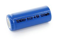 Tenergy 4/5A 1200mAh NiCd Flat Top Rechargeable Battery
