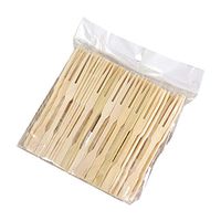 Ktyssp 80PCS Disposable Bamboo Catering Forks Fruit Stick Finger Food Pick