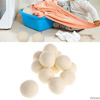 Soften - Reusable Laundry Clean Ball Natural Organic Fabric Softener Premium Wool Dryer Balls Home Washing - That Fabric Ball Washer Liquid Washing Dispenser Machines Wool Balls Machine S