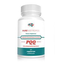 Pure Nootropics -PQQ (Pyrroloquinoline Quinone) 20mg Capsule | 60 Veg Caps Value Pack | Supports Mitochondrial Function & REDOX (Reduction-Oxidation) | May Help with Sleep & Cognitive Function Decline