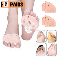 MQSS Metatarsal Pads Ball of Foot Cushions,Gel Toe Separators, Bunion Corrector -Mortons Neuroma Callus Metatarsal Foot Pain Relief Bunion Forefoot Cushioning Relief