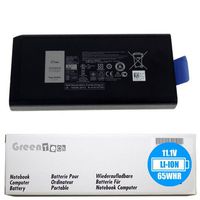 GreenTech New 4XKN5 Replacement Battery for Dell Latitude E5404, Latitude E7404, Latitude 14 7404 - GreenTech 11.1V 65Whr 6-Cell Primary Battery 5XT3V 09FN4 XRJDF 453-BBBD