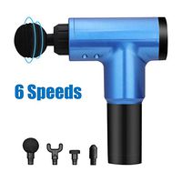 Konren Massage Gun, 6 Speeds Portable Massage Gun with 4 Massage Heads, Professional Deep Tissue Muscle Massager, Cordless Handheld Percussion Massage Tool