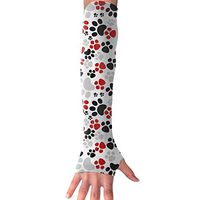 Crazy Colorful Dog Paws UV Protection, Compression & Cooling Arm Sleeves For Cycling/Golf/Basketball/ Other Sports