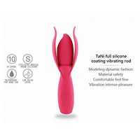 Lcf Cordless Wand Massager with Dual Motors - 10 Powerful Speed Mode - Memory Function - Multi-Angle Bending