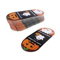 100pcs Halloween Cellophane Bags Treat Candy Bags Gift Cookie Candy Bags for Halloween Papty Favor - A