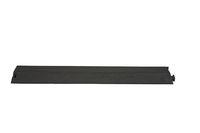 Elasco ED1010-BK Drop Over Cable Management, Single Channel, 4" Channel Width, 1" Channel Height, 36" x 10.5" x 1.5", 8850 lb. per Tire Load Capacity, Black