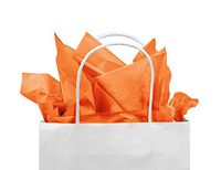 Gift Tissue Paper Bulk - 240-Sheet Gift Wrapping Tissue Paper, 20 x 20 Inches, Gift Bag Tissue Paper Gift Wrap, Premium Quality Tissue Paper, Paper Craft Supplies (Orange, 240 CT)
