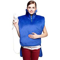 Shoulder and Back Heating Pad for Shoulder Back Pain Relief - Soft Heat Wrap with Auto Shut Off and Fast-Heating Technology,Blue