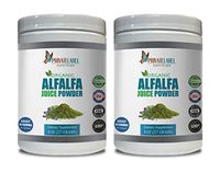 Immune System Organic - Alfalfa Juice Organic Powder - Alfalfa Dietary Supplement - 2 Cans 16 OZ (100 Servings)