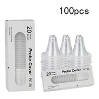 MUTOCAR 100 Disposable Ear Thermometer Ear Cover, Ear Thermometer Probe Cover/Refill Cover/Lens Filter, Replacement Lens Filter Probe Cover Digital Thermometer Cover