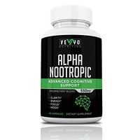 Natural Nootropic Brain Supplement by VEYO Nutrition – Focus Supplement w/Herbs to Boost Clarity, Cognitive Function & Productivity - Made in USA w/Bacopa Monnieri, Alpha GPC, Phosphatidylserine