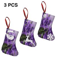 Christmas Tree and Fireplace Decoration Purple Flowers Most Beautiful Fashion for Funny Xmas Party
