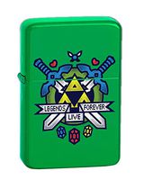 Hit Restart Video Game Parody KGM Thunderbird Vintage Lighter - Metallic Green
