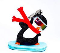 Bath and Body Works Snowboarding Penguin Light-Up Pocketback Holder.