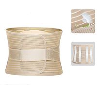 ZXT Comfortable Breathable Fixed Belt, Lumbar Disc Herniation Tractor Lumbar Muscle Strain Belt Belt Breathable Fixed Belt (Color : Meter-Yellow, Size : XXL)