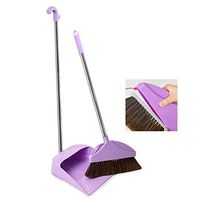 WEIFAN CAI - Dustpan and Brush Sets Sweeping Debris Soft Do Not Hurt The Floor Fast Cleaning Long Stainless Steel Grip Light Weight,95x26.5cm